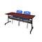Kobe Rectangle FlipTop Table, 72" W, 29" H, Laminate Top, Cherry MKFTM7224CH47BE - alternate 1